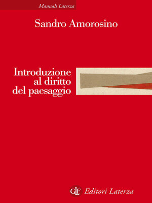 cover image of Introduzione al diritto del paesaggio